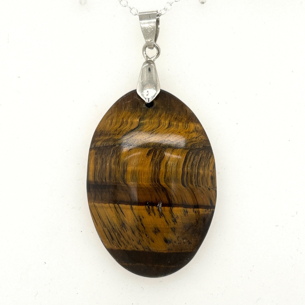 Tiger Eye Pendant Australia | Brown Crystal Necklace for Confidence