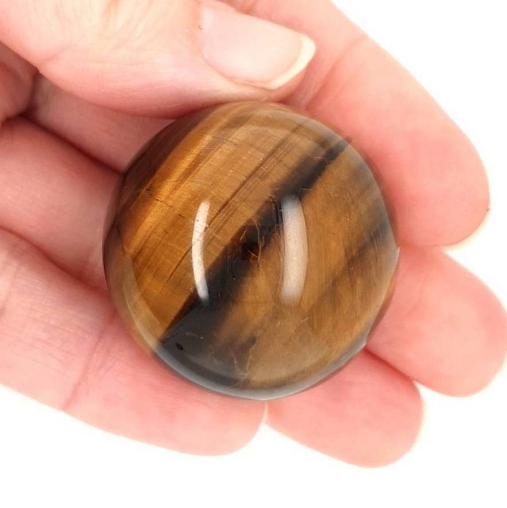 tiger eye crystal sphere