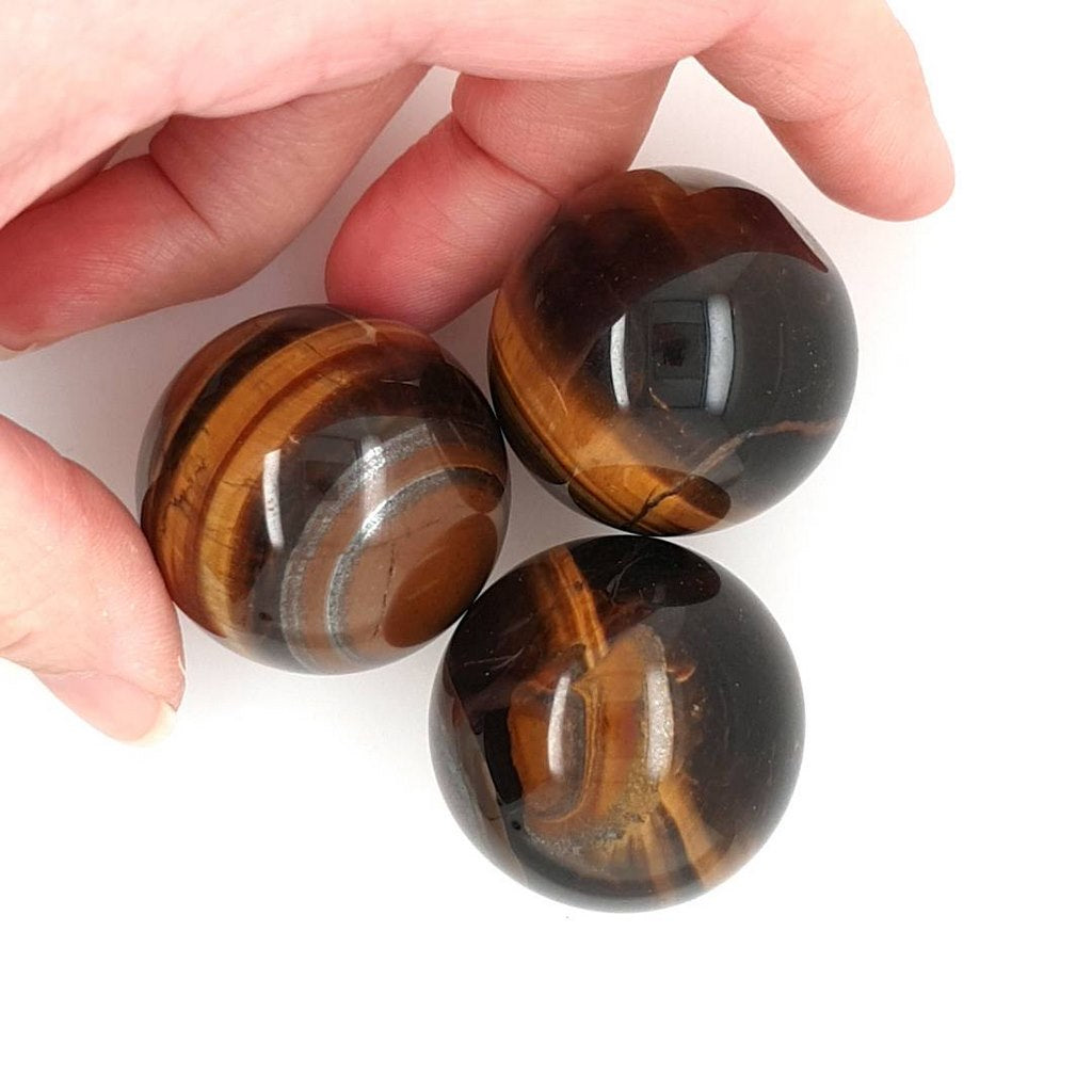 tiger eye crystal sphere