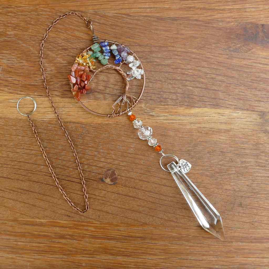 tree of life chakra crystal suncatcher