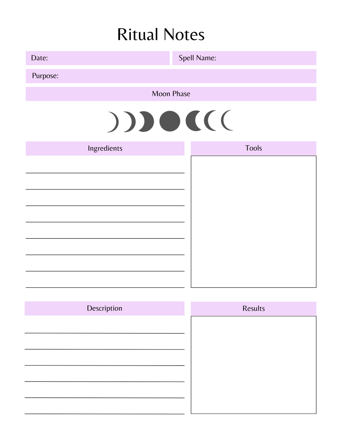 witchy planner download