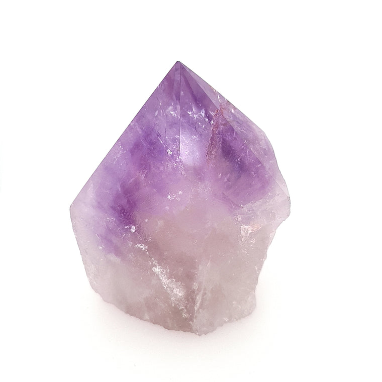 amethyst semi polished point