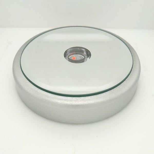 Crystal Display Base Stand LED Lighted Mirror Top Multi Colour with USB