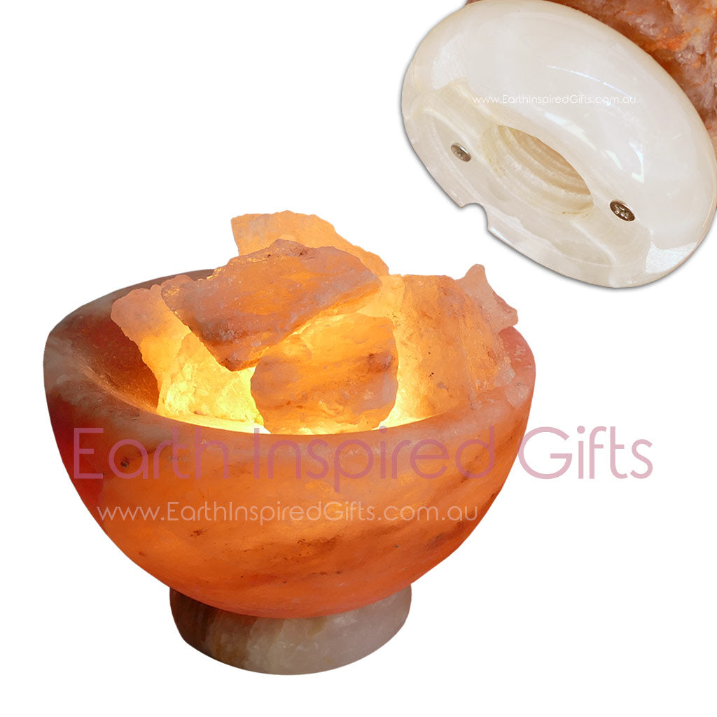 Himalayan Salt Bowl Fire Bowl Lamp