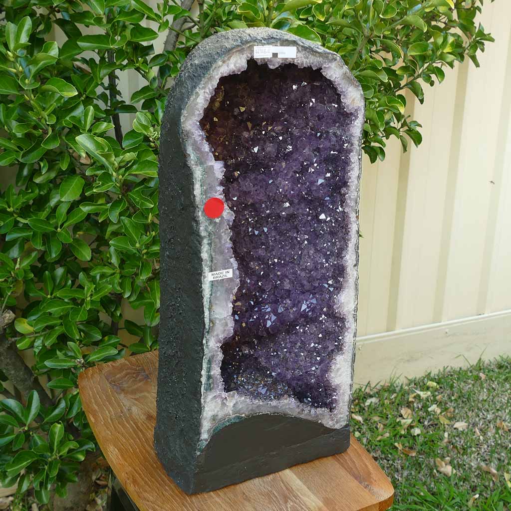 Amethyst Geode Cave with Deep Purple Amethyst Clusters - 28kg