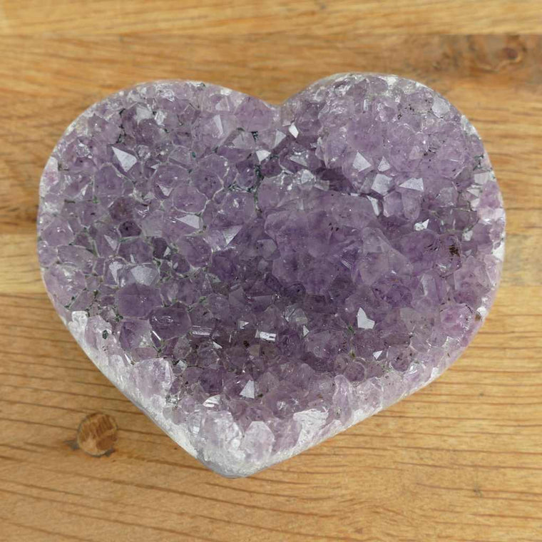 amethyst heart cluster