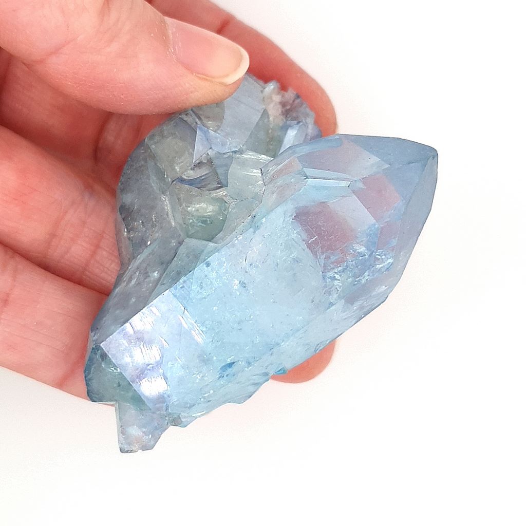 Aqua Aura Quartz Cluster