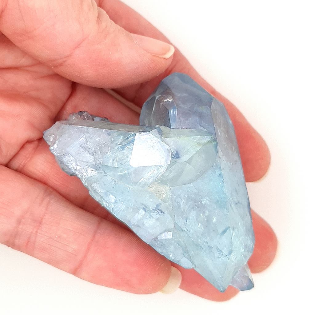 Aqua Aura Quartz Cluster