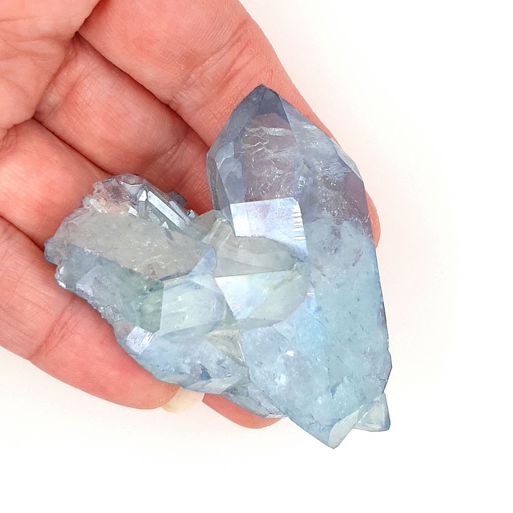 Aqua Aura Quartz Cluster