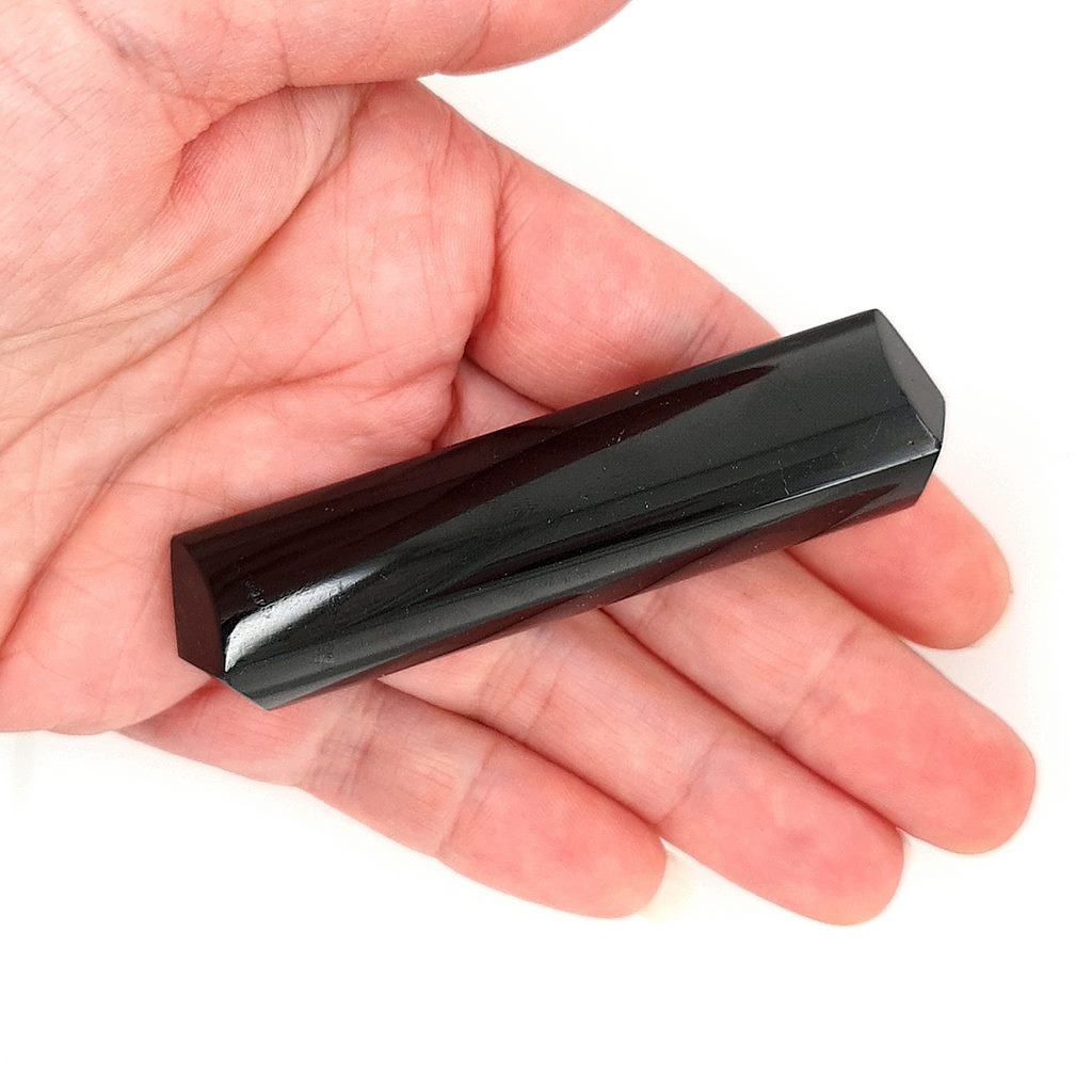 Black Tourmaline Trillion Shape Healing Wand