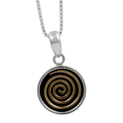 Bronze Spiral Pendant designed by Blue Turtles