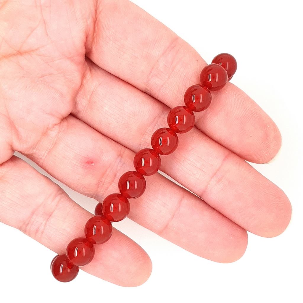 carnelian bead bracelet