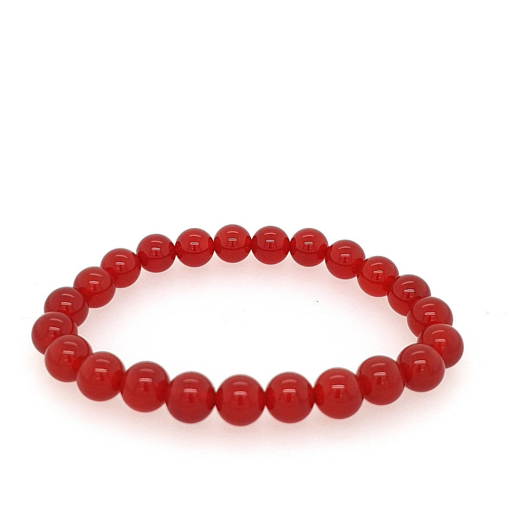 carnelian bead bracelet