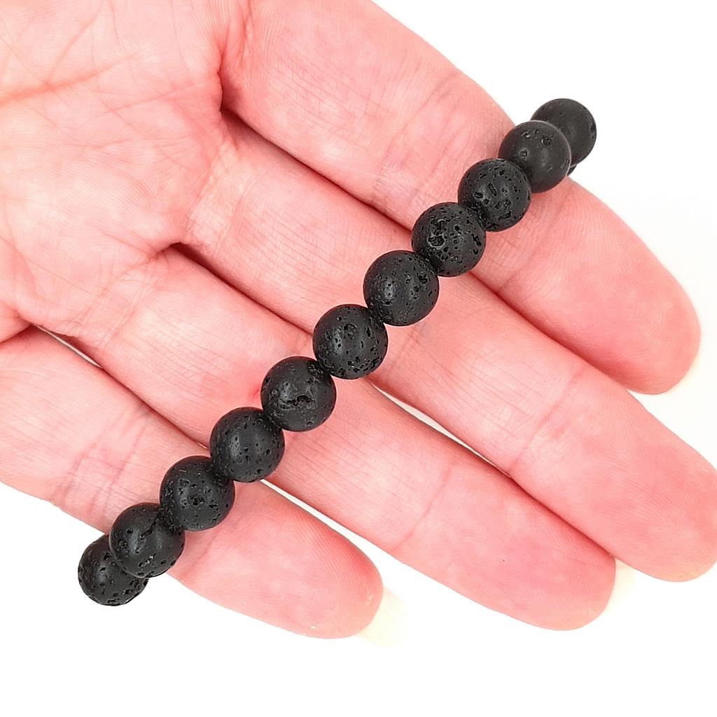 Chakra Healing Bracelet with Lava Stones - 8mm