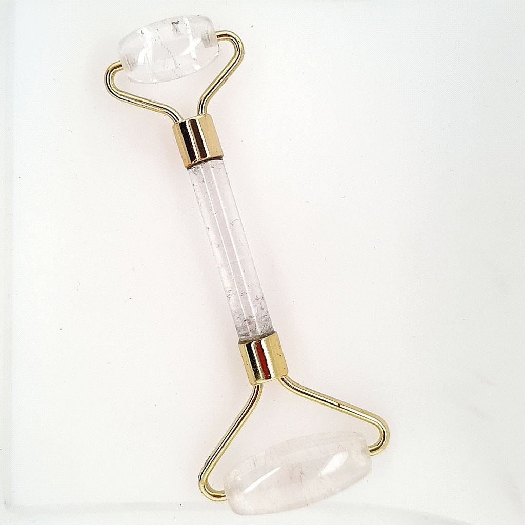 Jade Roller for Face - Jade, Rose Quartz & Natural Gemstones Face Massager