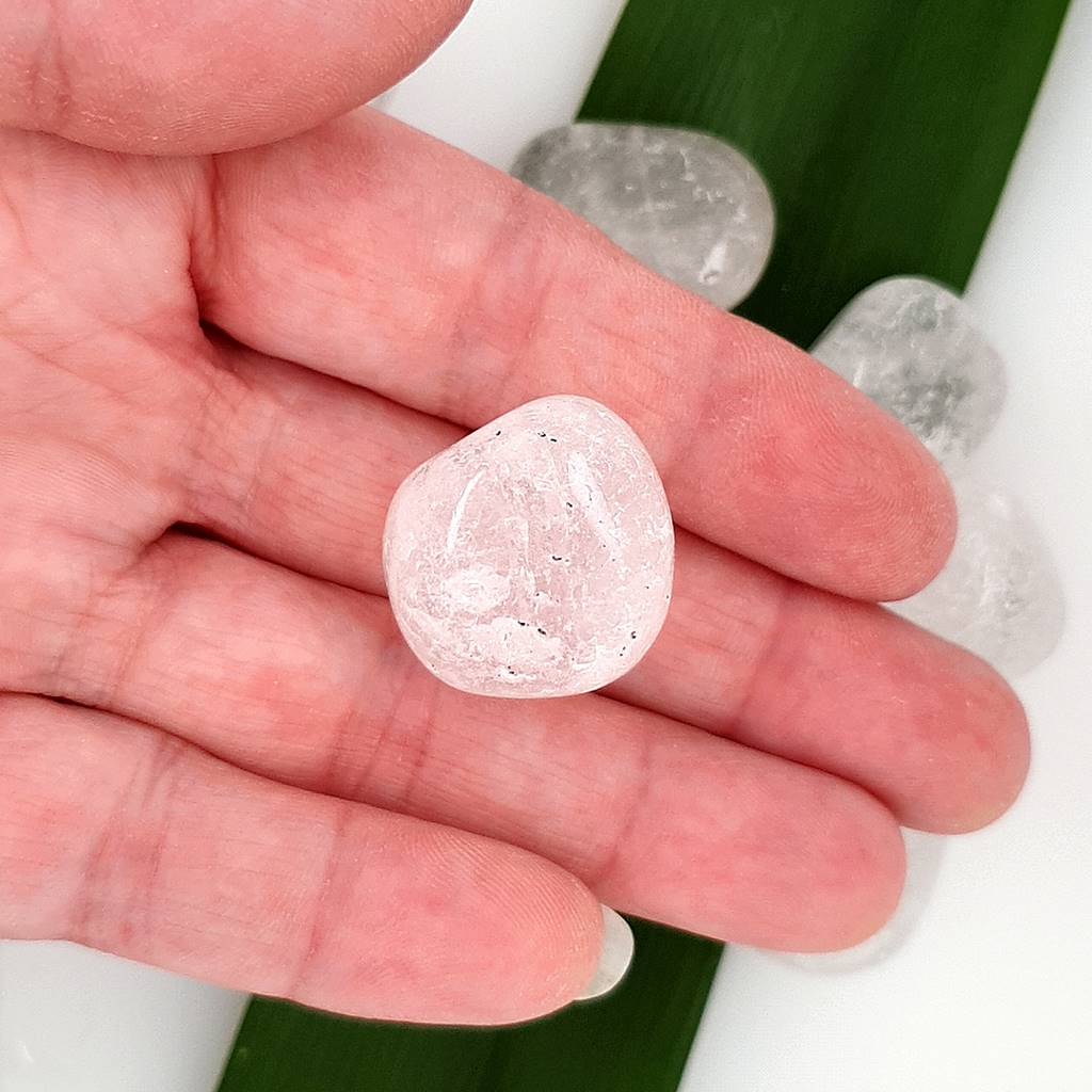 Clear Quartz Tumbled Stones - 20mm Crystals for Energy, Clarity, Reiki, Healing Crystals