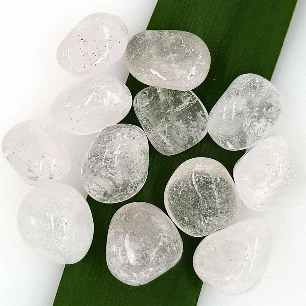 Clear Quartz Tumbled Stones - 20mm Crystals for Energy, Clarity, Reiki, Healing Crystals
