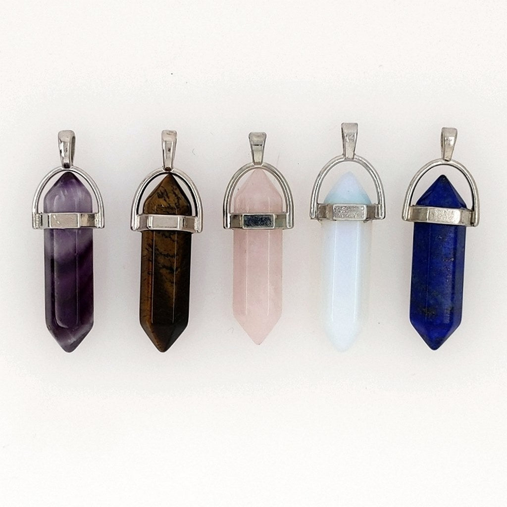 crystal point pendants