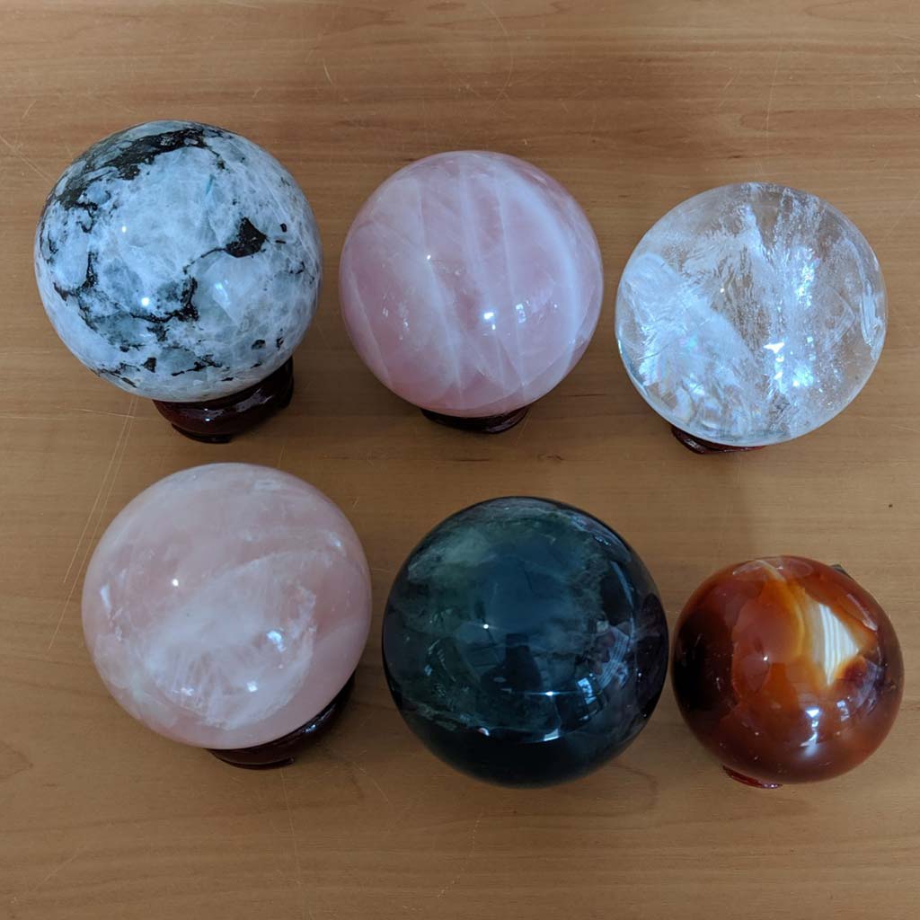 crystal sphere stands
