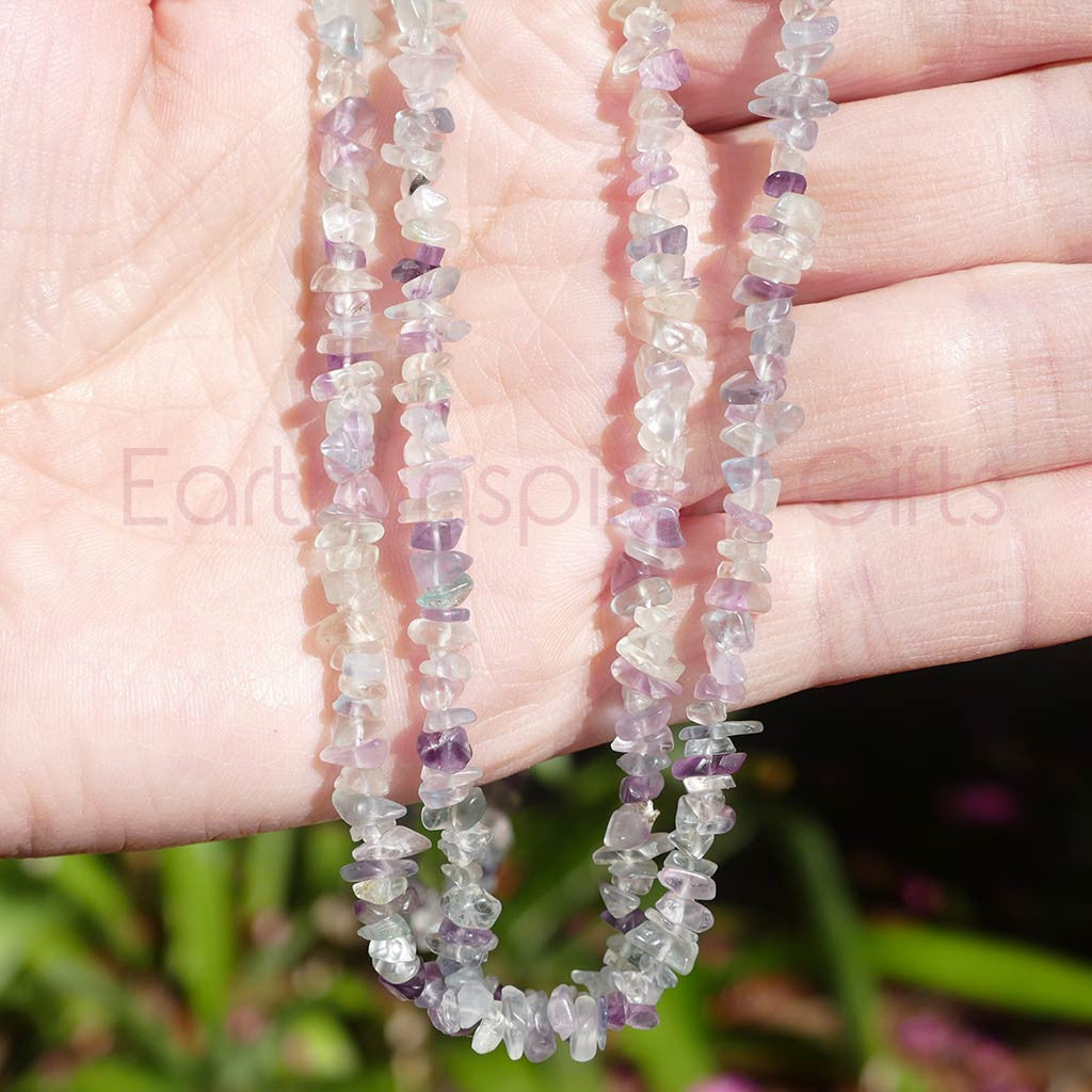 Fluorite Crystal Chip Necklace