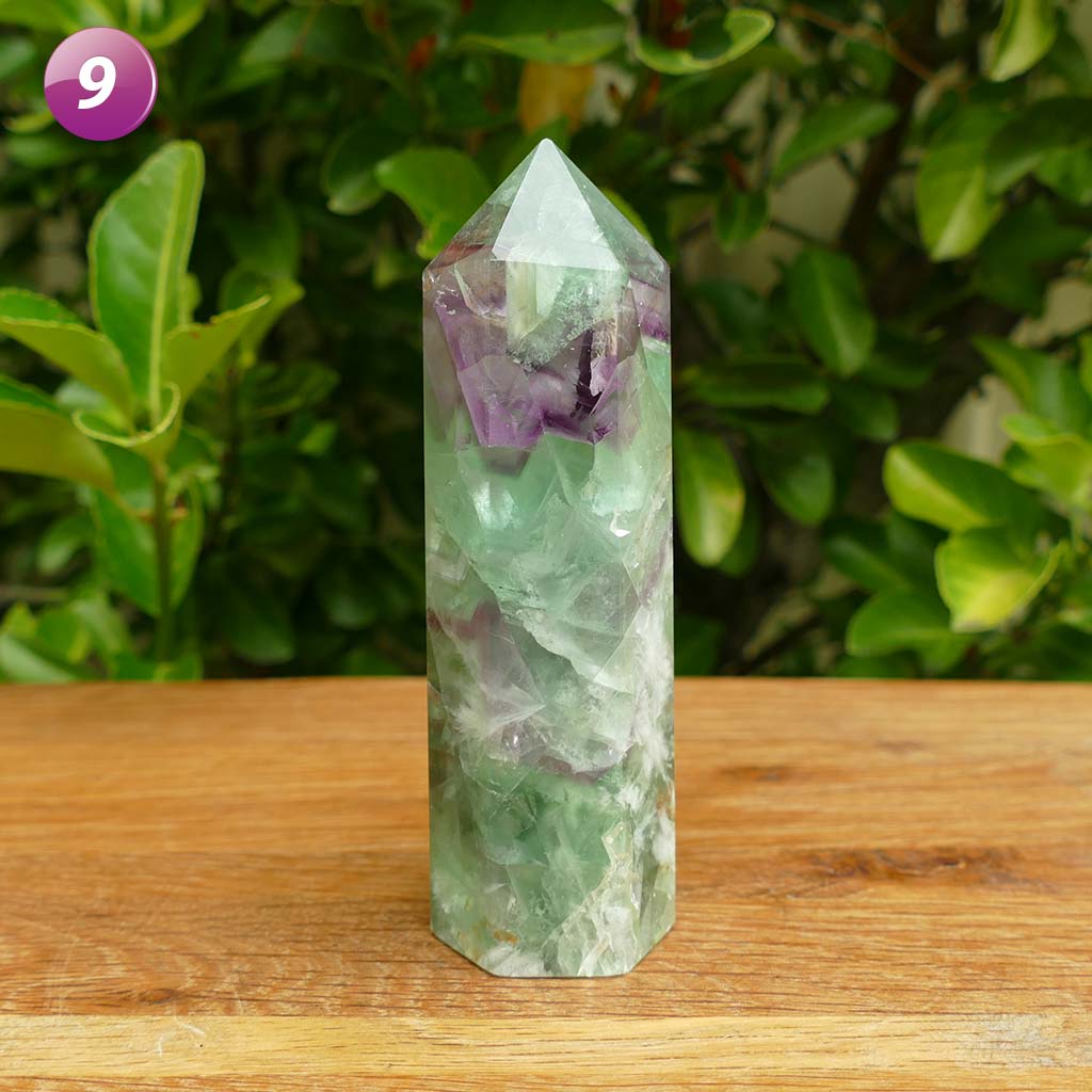 fluorite crystal point