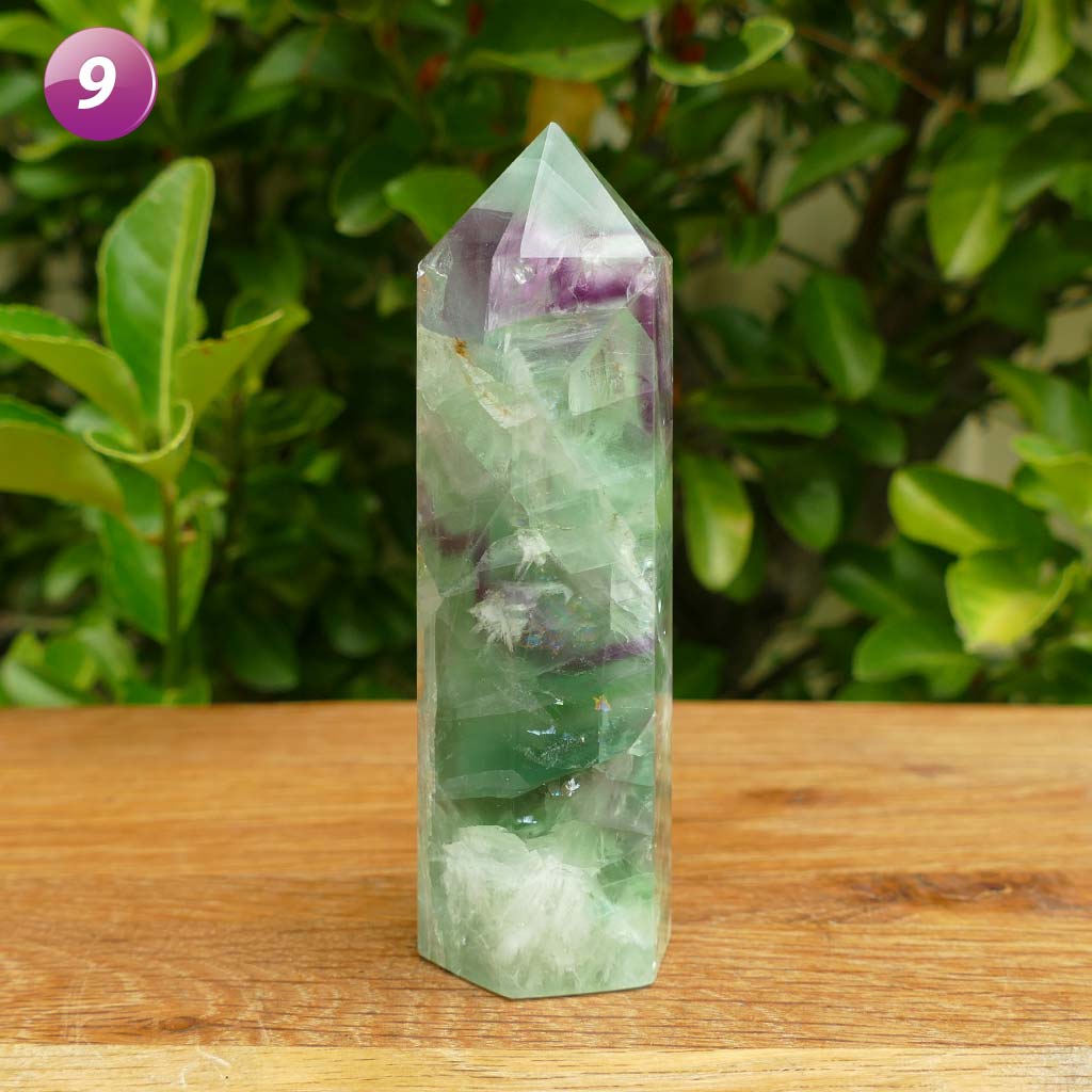 fluorite crystal point