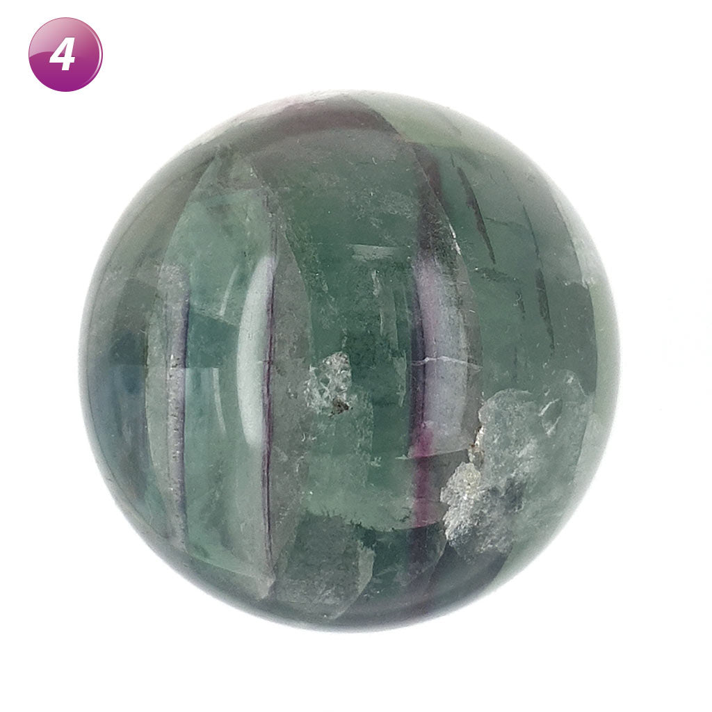 Fluorite Crystal Sphere - Large Rainbow Fluorite Spheres - Grounding Energy
