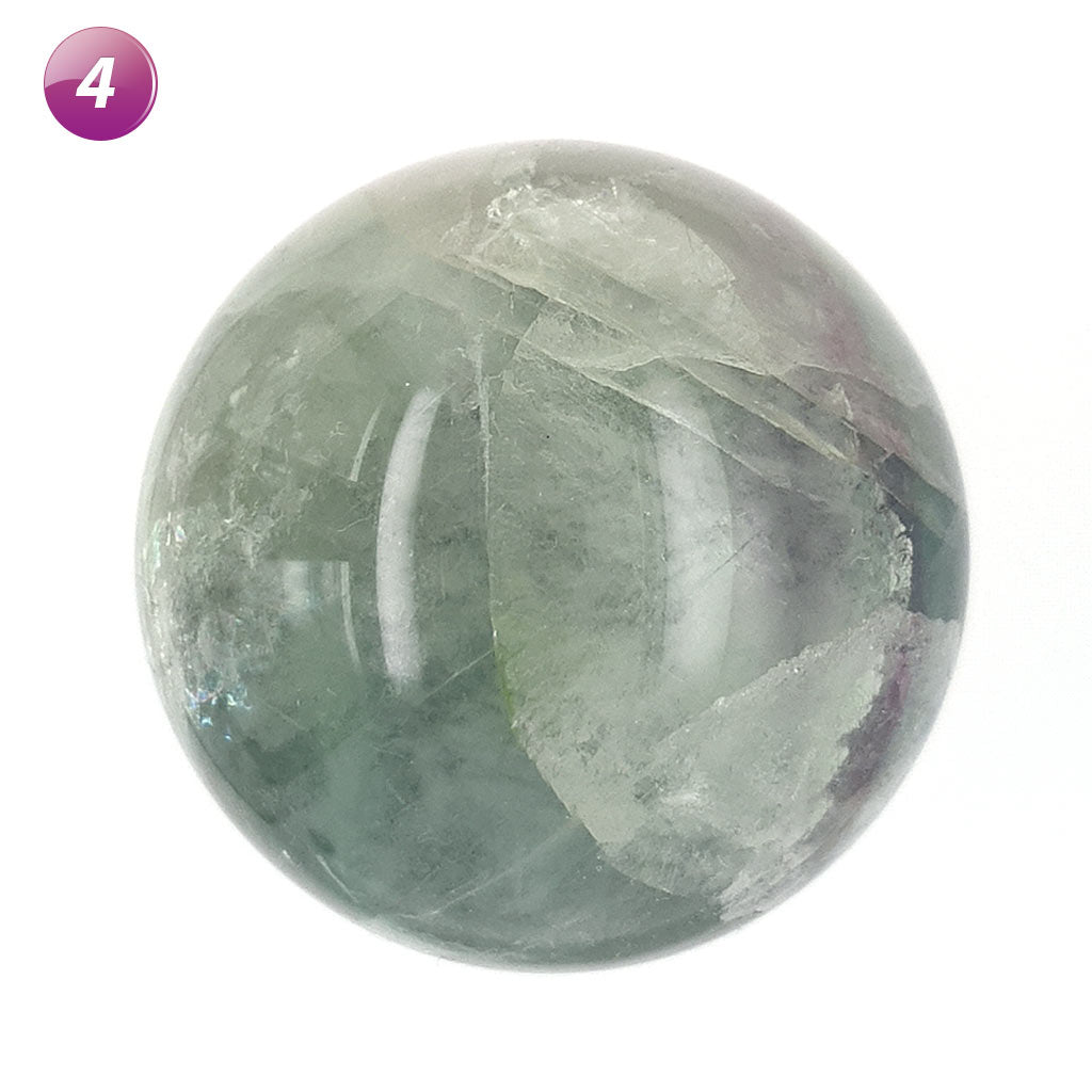 Fluorite Crystal Sphere - Large Rainbow Fluorite Spheres - Grounding Energy