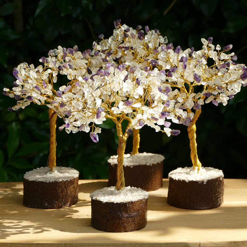 amethyst gem tree real crystals