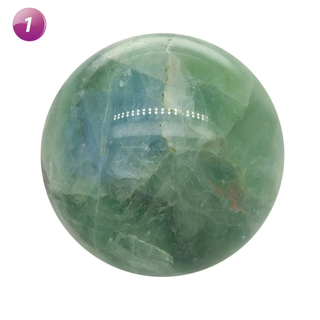 Large Rainbow Fluorite Sphere