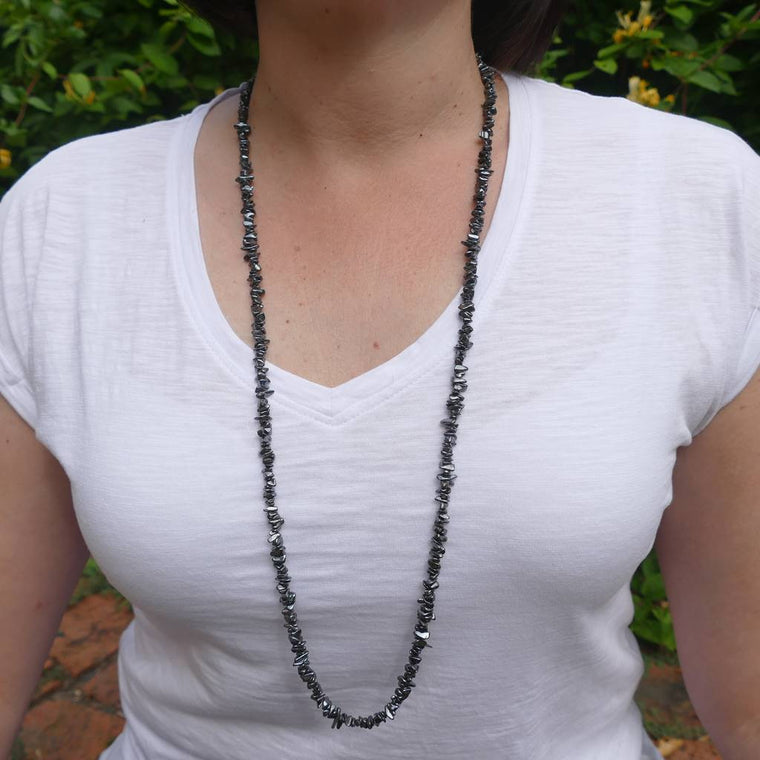 Hematite Chip Necklaces