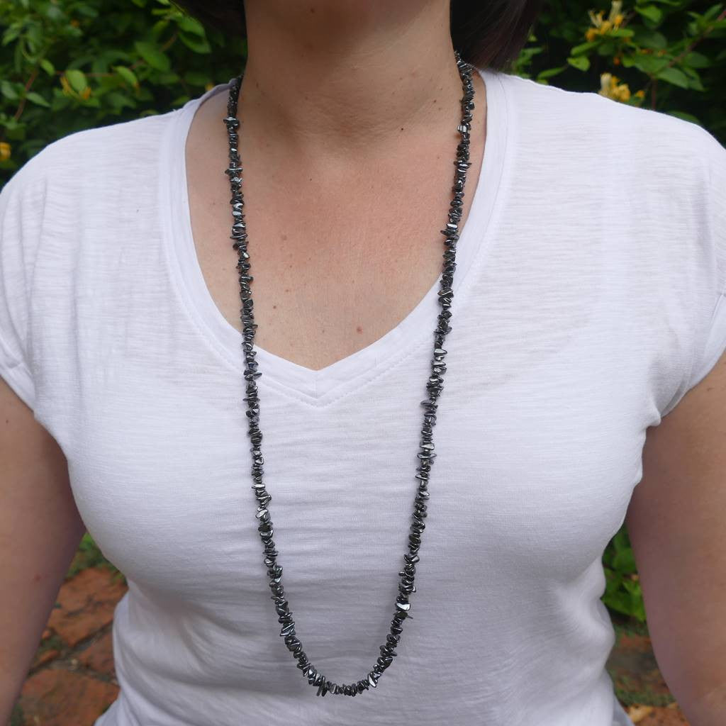 Hematite Chip Necklaces
