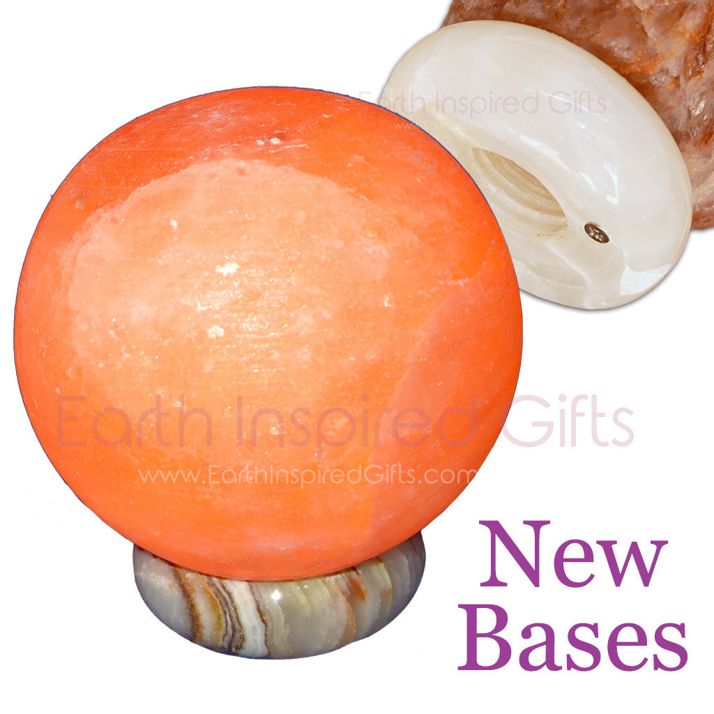 carved sphere salt lamp