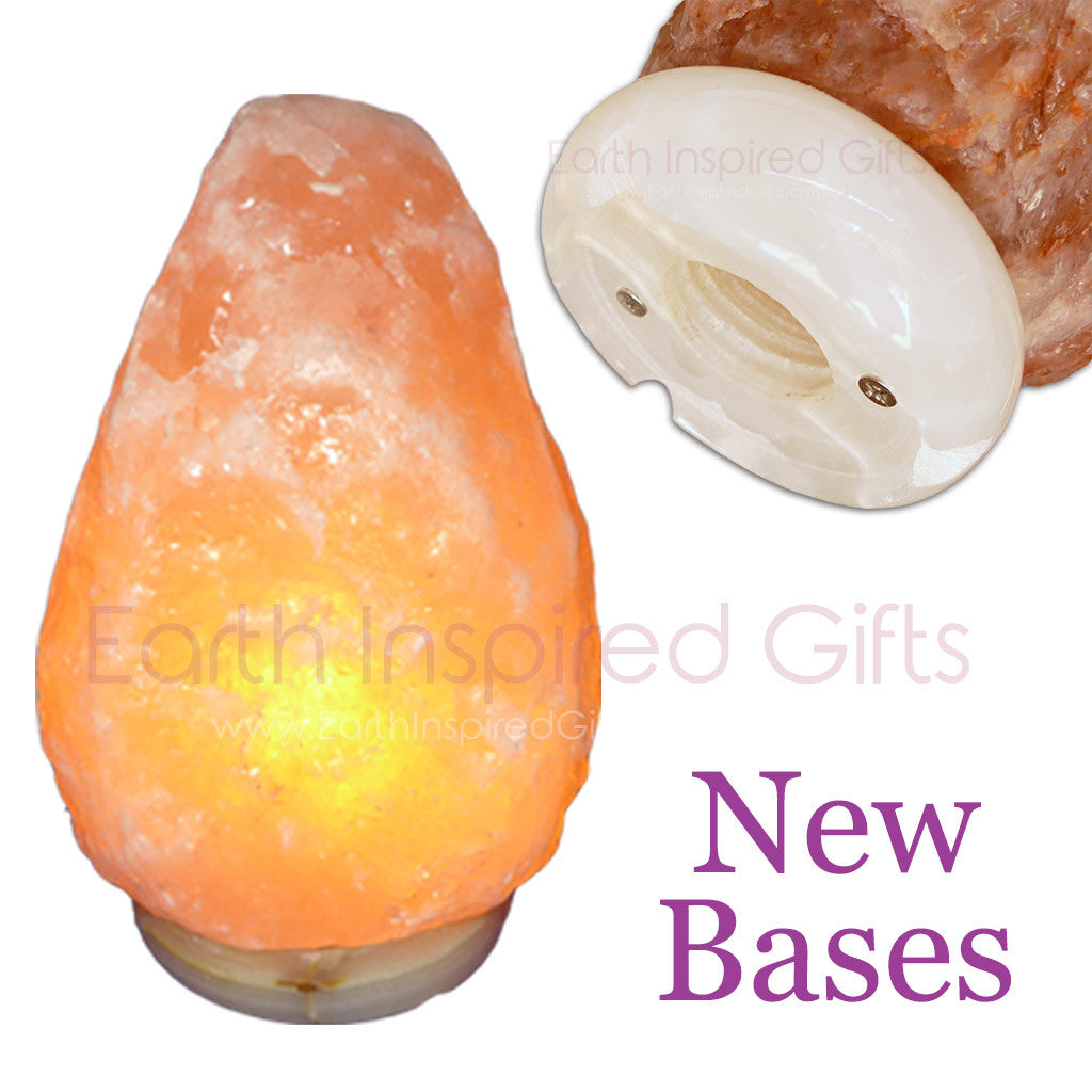 himalayan salt lamp onyx base