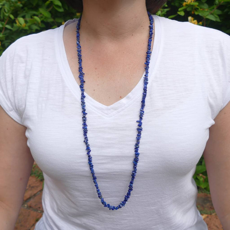 Lapis Chip Necklaces