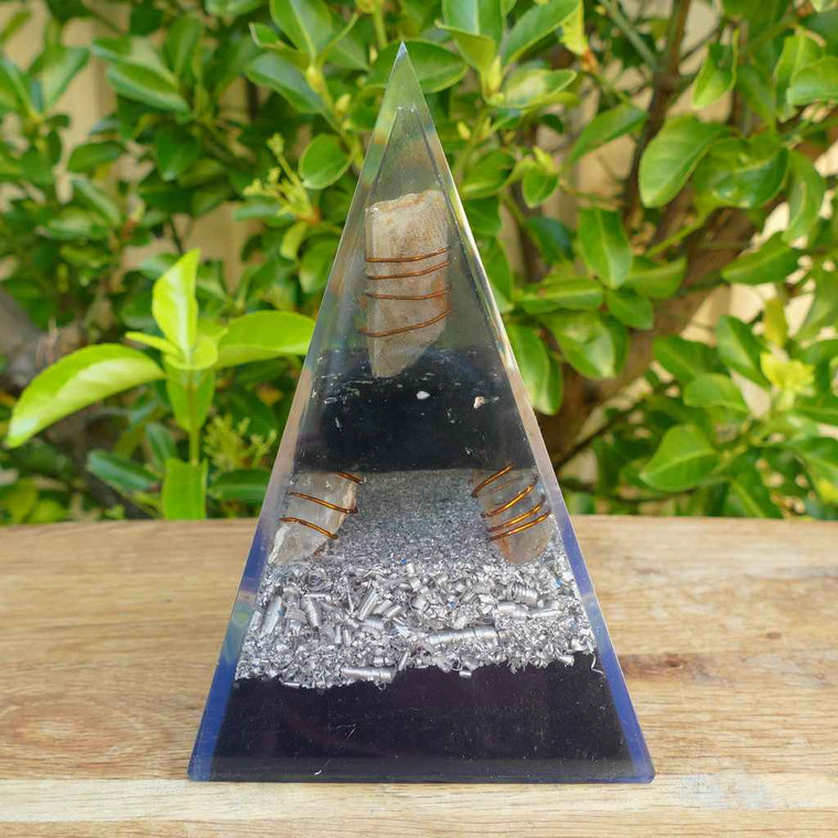 large orgonite pyramids