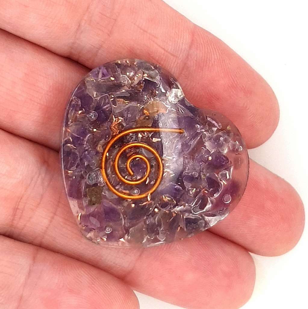 Orgonite Hearts - Orgonite Flat Hearts