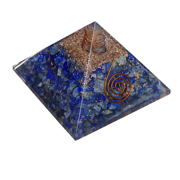 Orgone Pyramid with Lapis Lazuli | Orgonite Pyramids