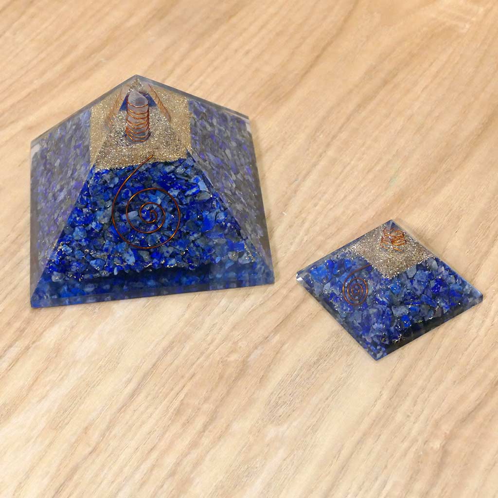 lapis lazuli orgonite pyramid