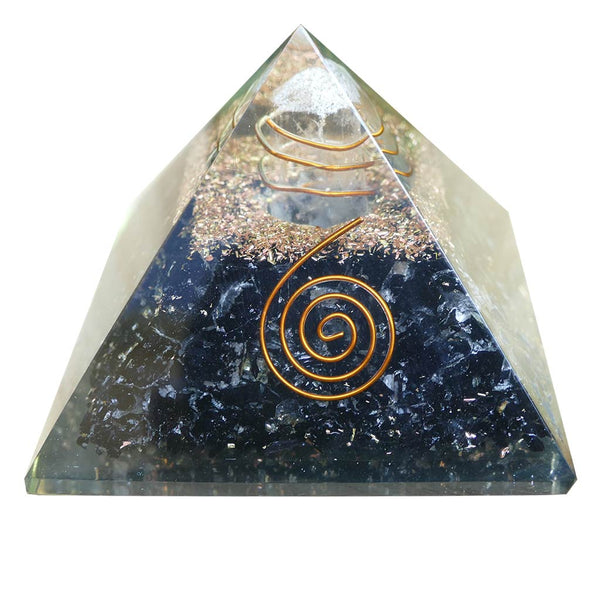 Orgone Pyramid with Black Tourmaline