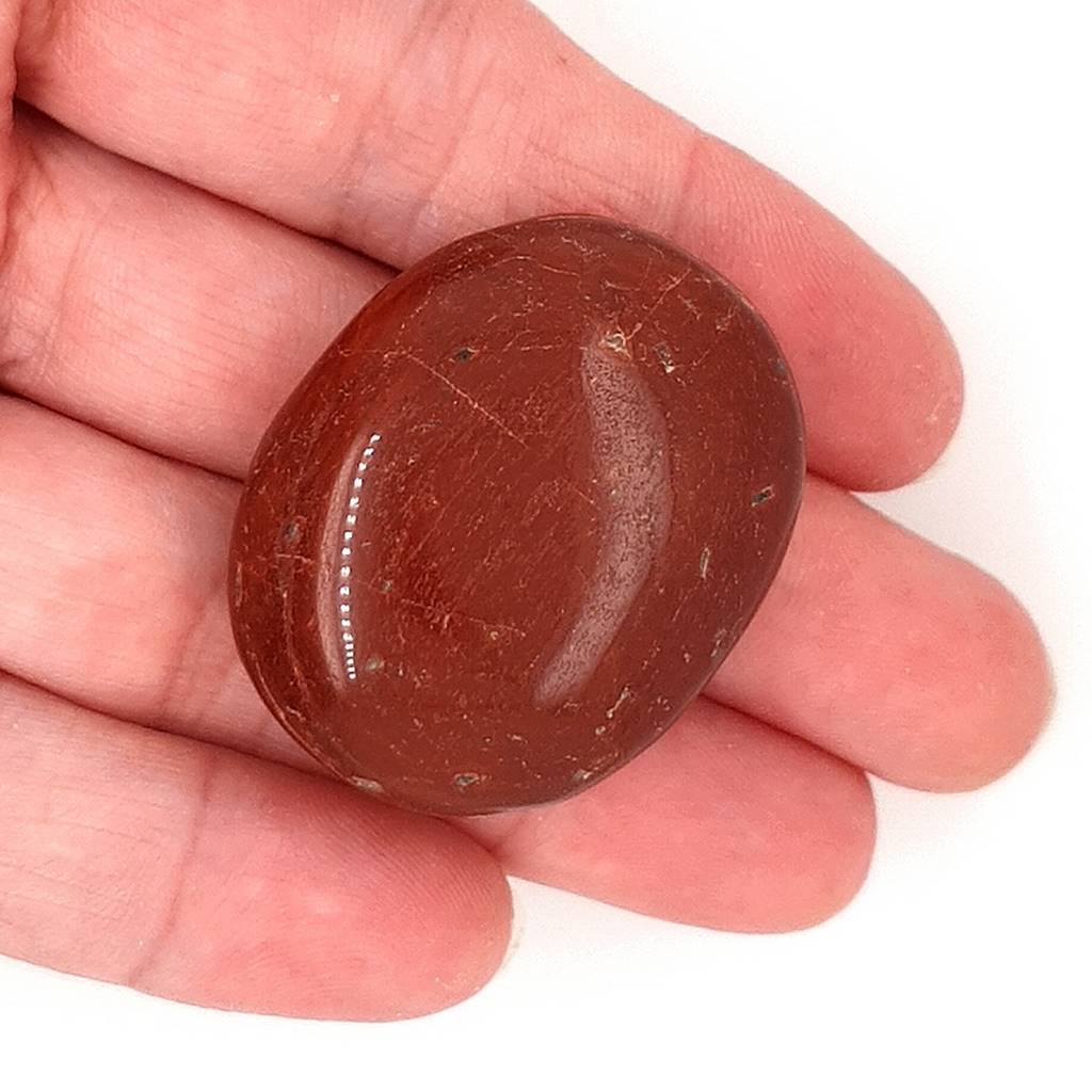 Red Jasper Palm Stones Polished Gemstone for Healing Pocket Worry Stone for Calming