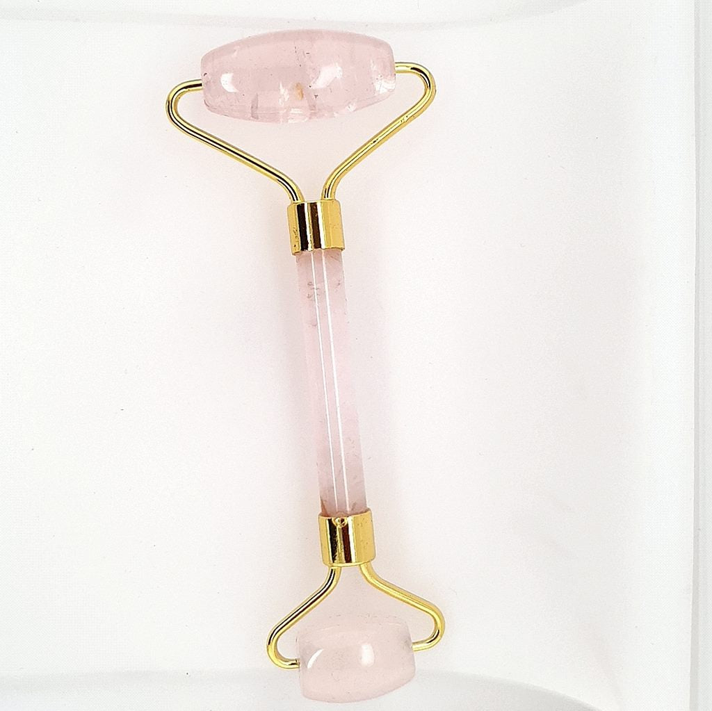 Jade Roller for Face - Jade, Rose Quartz & Natural Gemstones Face Massager