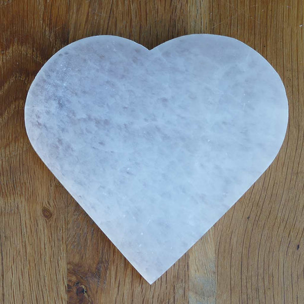 Selenite Heart Shaped Charging Plate for Your Natural Crystals