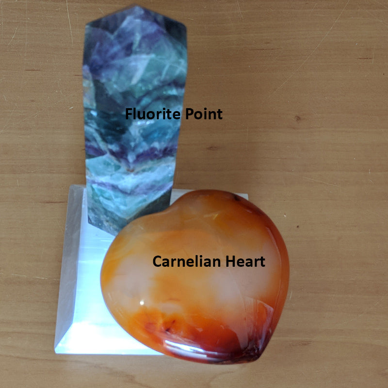 Selenite Cleansing Plate - 70mm Polished Flat Bevel Edge from Morocca Charging Plate