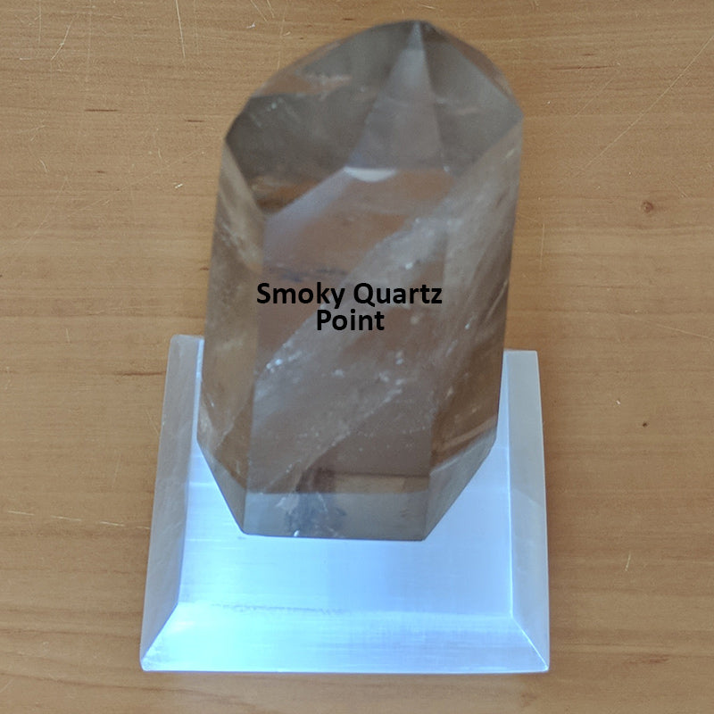 Selenite Cleansing Plate - 70mm Polished Flat Bevel Edge from Morocca Charging Plate