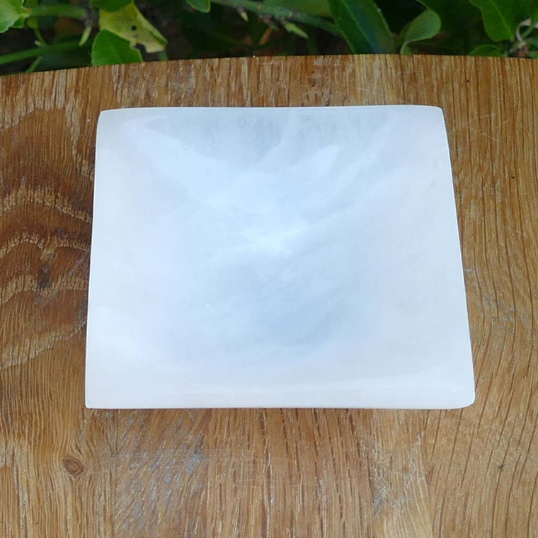 square selenite bowl