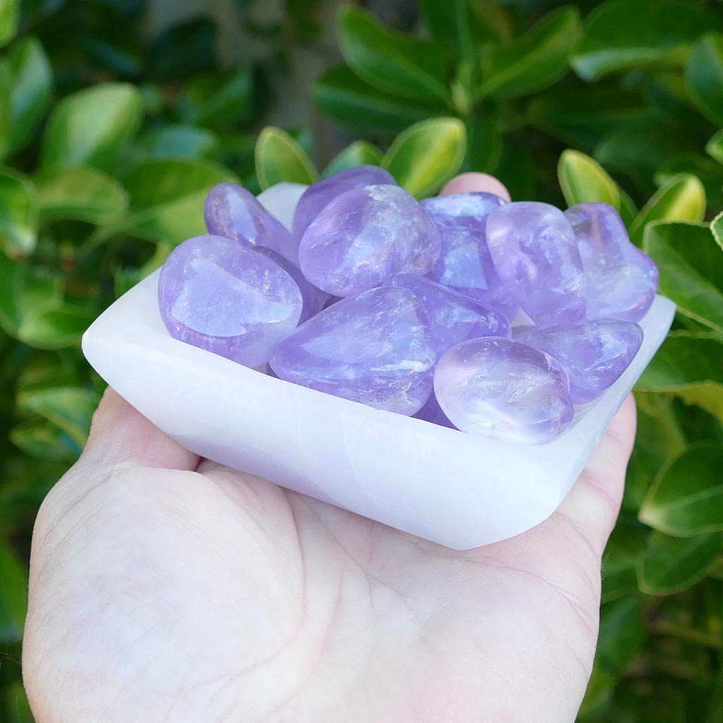 Square Selenite Cleansing Bowl