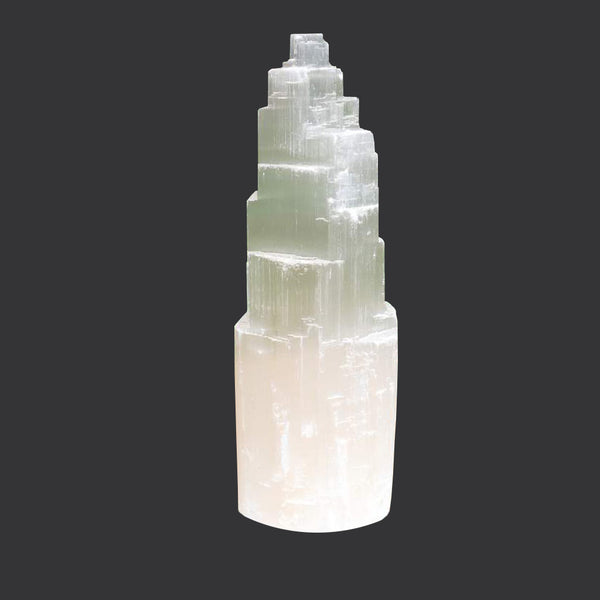 Selenite Towers - Selenite Sky Tower Reiki Chakra Crystal Healing Energy 15cm Tall