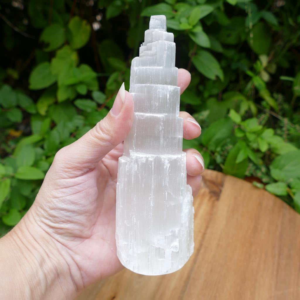 selenite healing energy reiki tower