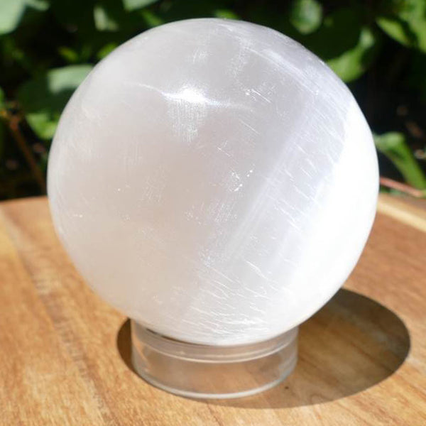 Selenite Sphere Polished Gemstone Crystal Healing Crystal Ball Meditation Chakra Healing